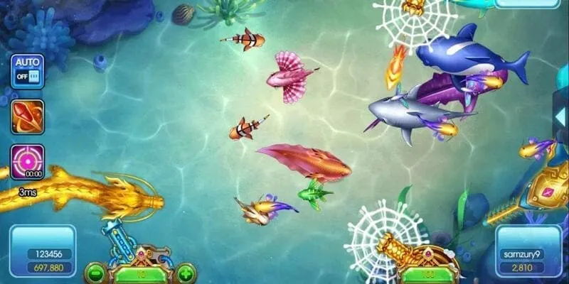 Sảnh bắn cá mang đến rất nhiều vũ khí hiện đại